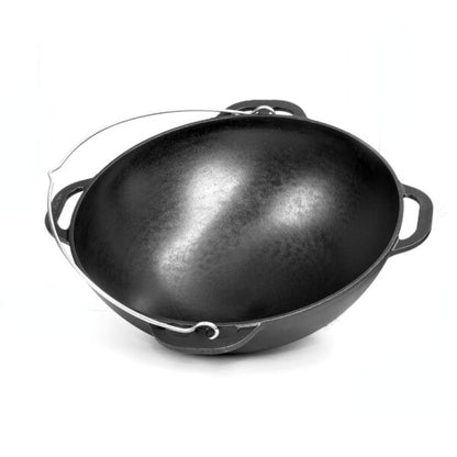 Azijietiškas ketaus kazanas 10 L su ketaus dangčiu (Ø 360 mm)