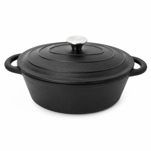 Ketaus antinė (skrudintuvas) 5,5 L su dangčiu (32 cm)
