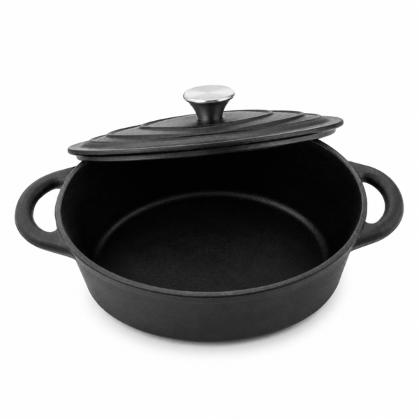 Ketaus antinė (skrudintuvas) 5,5 L su dangčiu (32 cm)